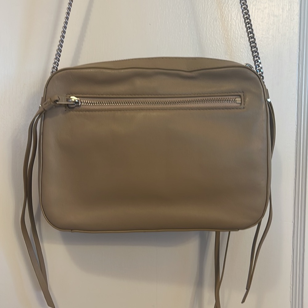 All Saints Chain Crossbody // Tan & Silver - Picture 6 of 9